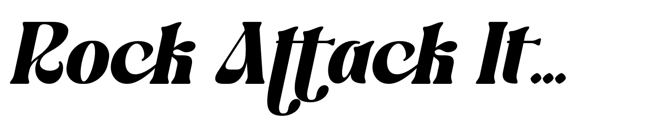 Rock Attack Italic